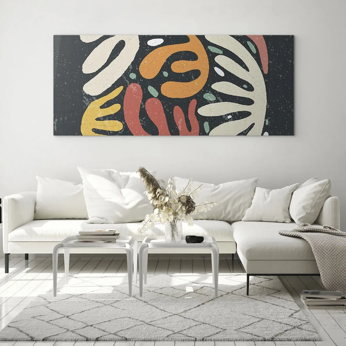 Glasbild - Bild auf glas - Komposition – Ich erwische dich gleich - 90x30 cm