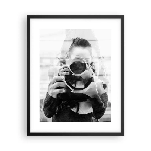 Poster in einem schwarzem Rahmen - Schöpfer und Material - 40x50 cm