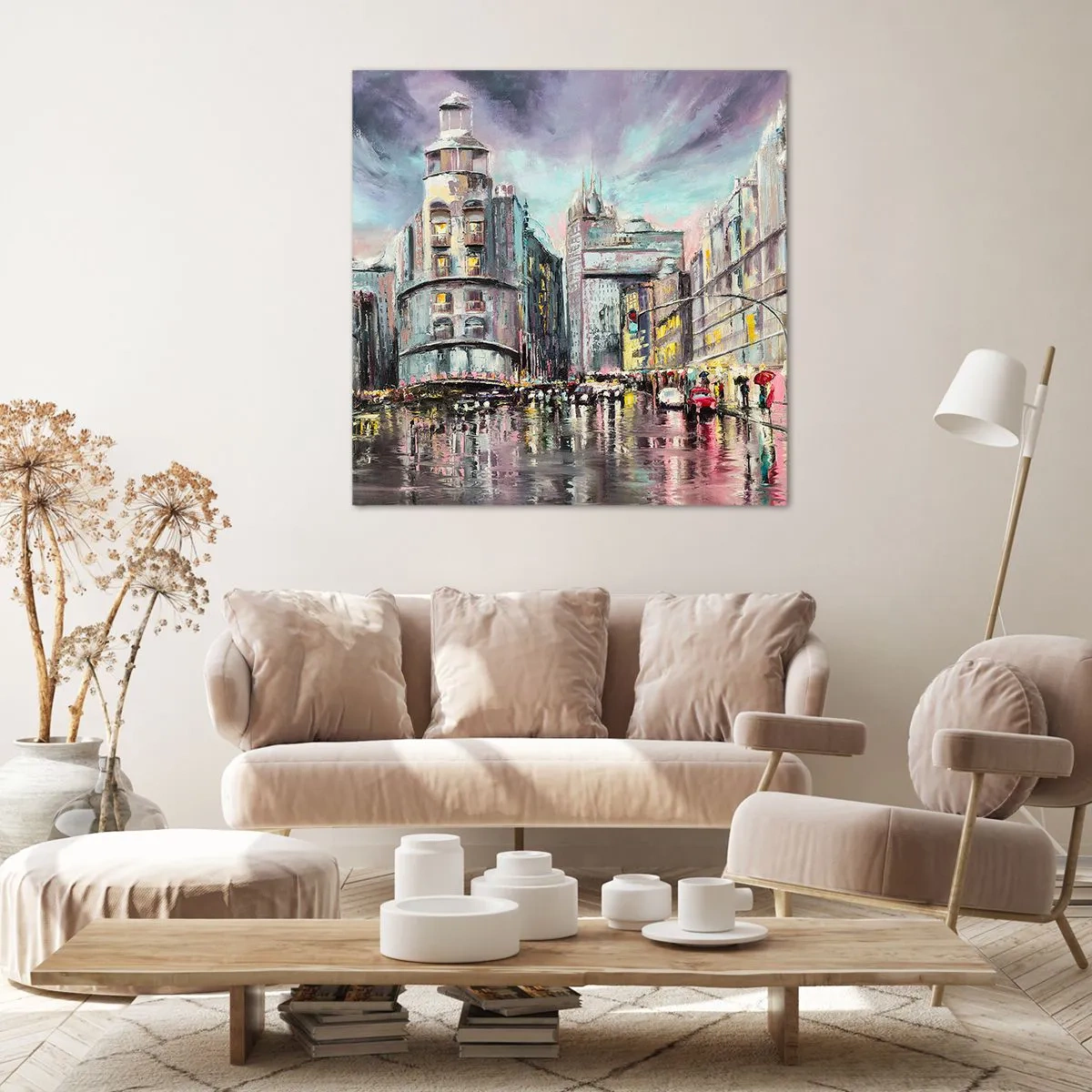 Bild auf Leinwand - Leinwandbild - Es wird ein gelungener Abend - 70x70 cm