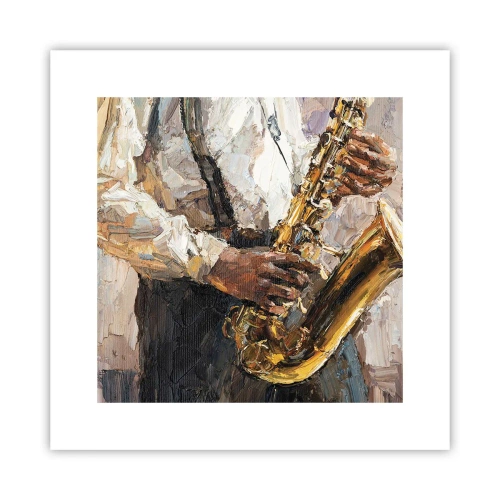 Poster - Zeit fürs Solo - 30x30 cm