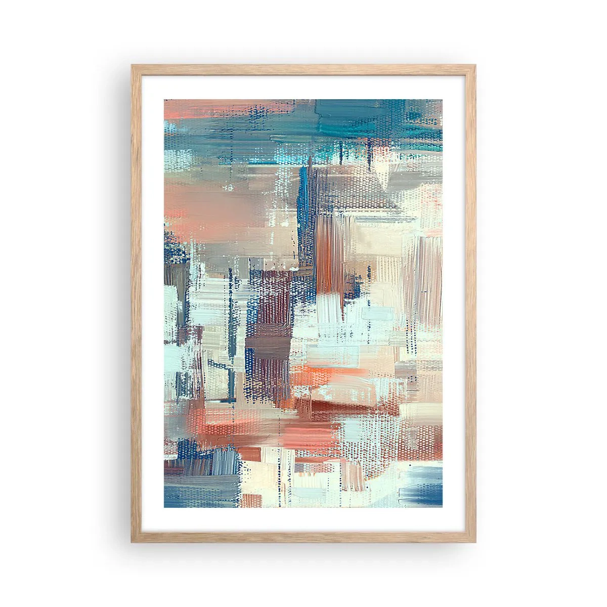 Poster in einem Rahmen aus heller Eiche - Zum Licht kommen - 50x70 cm
