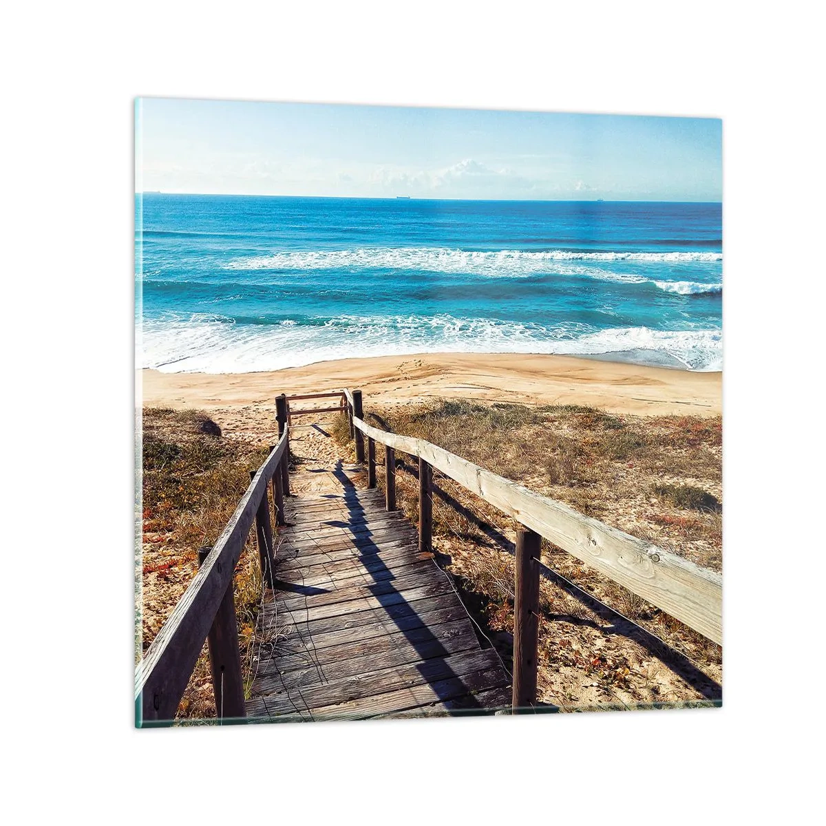 Glasbild - Bild auf glas - Lauf! - 60x60 cm