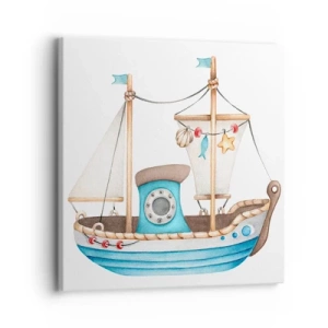 Bild auf Leinwand - Leinwandbild - Ahoi, Abenteuer! - 30x30 cm