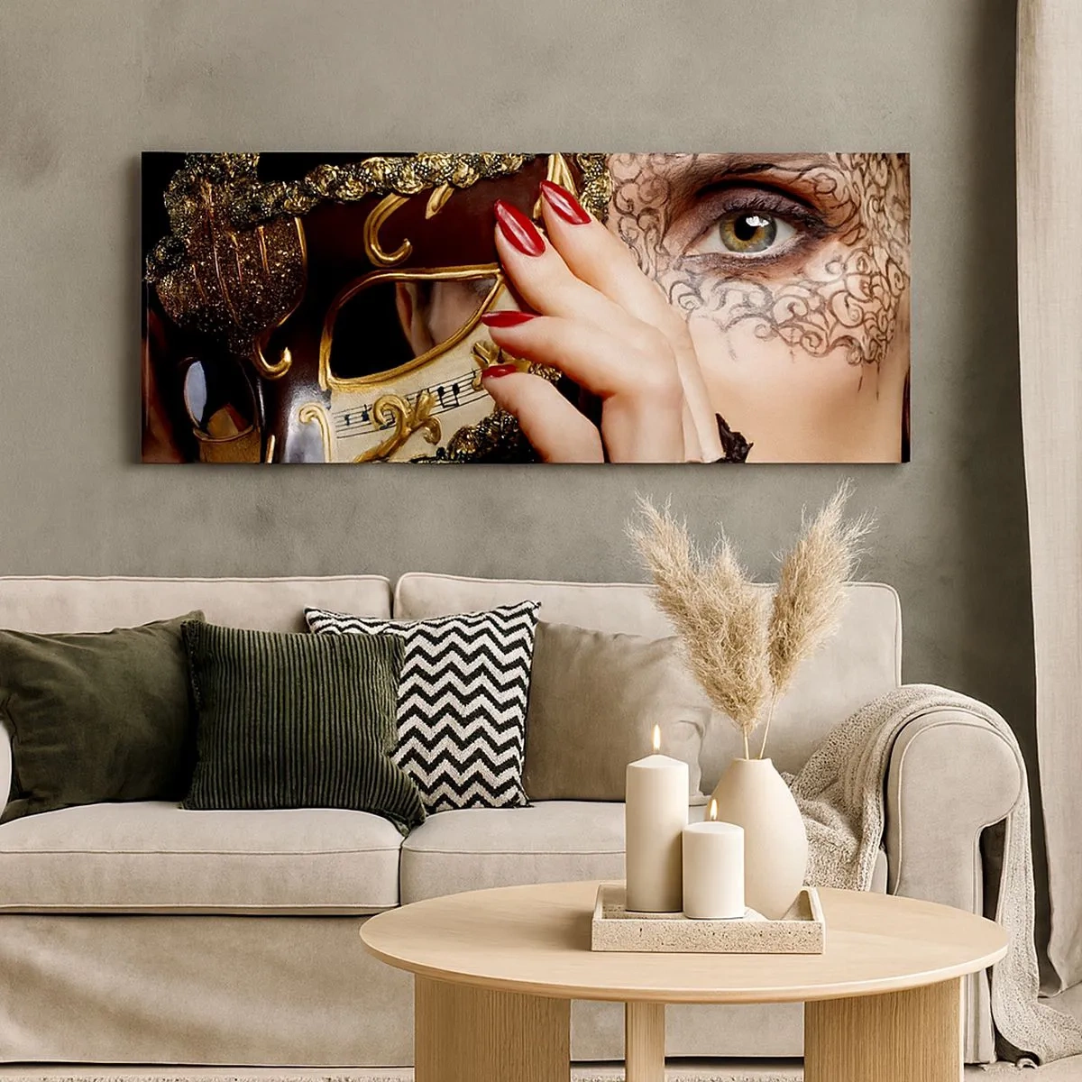 Bild auf Leinwand - Leinwandbild - Meine Welt ist barock - 100x40 cm