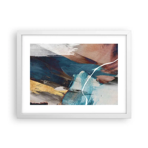 Poster in einem weißen Rahmen - Großzügig und mit Energie - 40x30 cm
