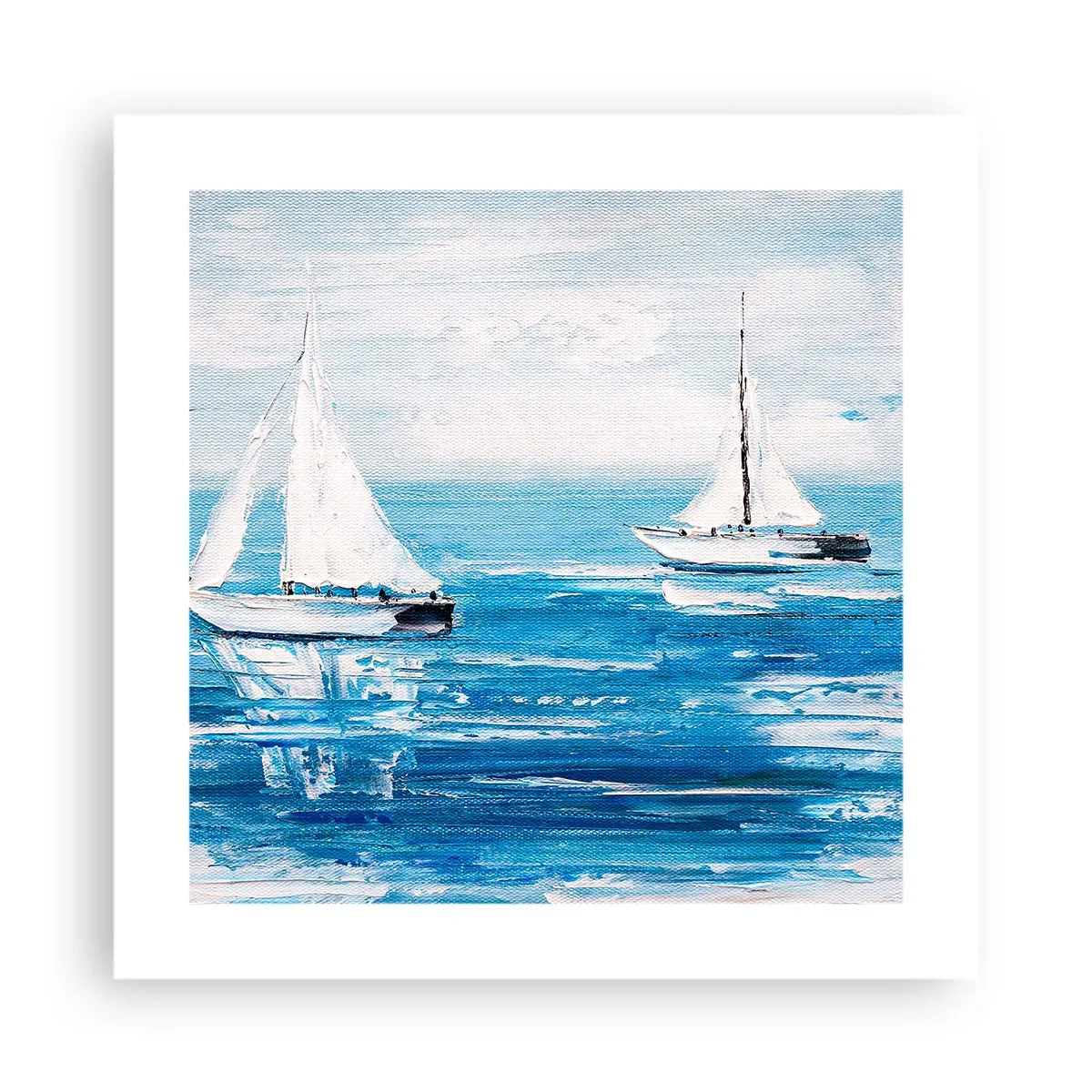 Poster - Mit Freund an der Seite - 40x40 cm