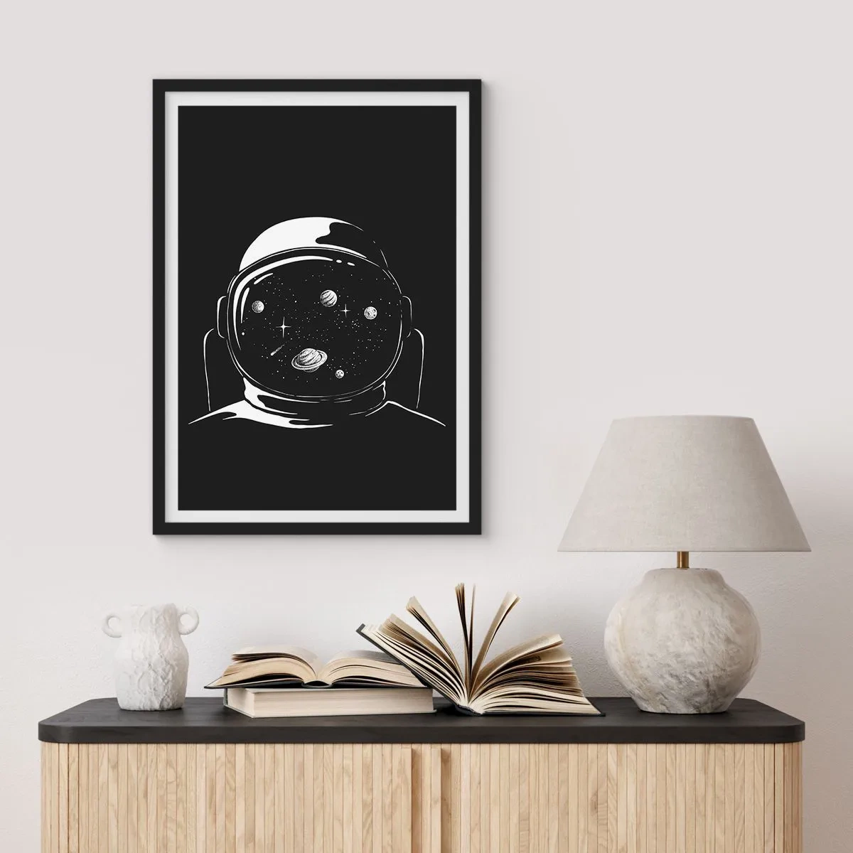 Poster in einem schwarzem Rahmen - Schöne Aussicht - 61x91 cm