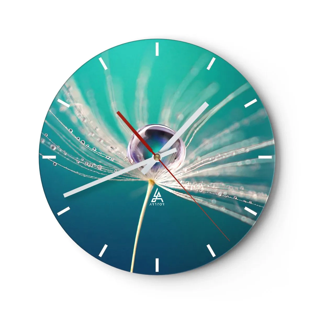 Wanduhr - Glasuhr - Mystischer Moment - 40x40 cm