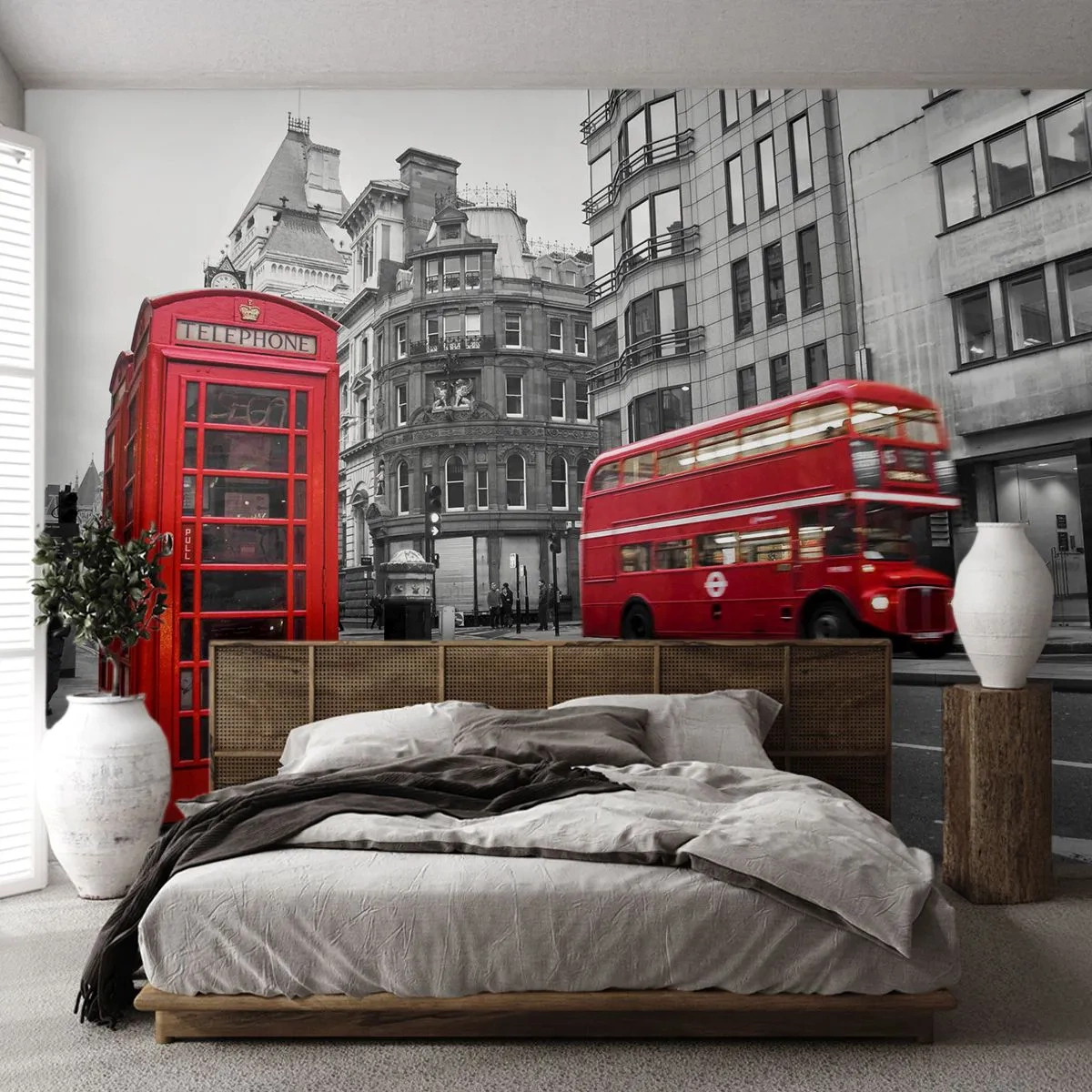 Fototapete Premium Canvas - Das Rotste in Europa - Stadt, London, Die Architektur - 250x175 cm