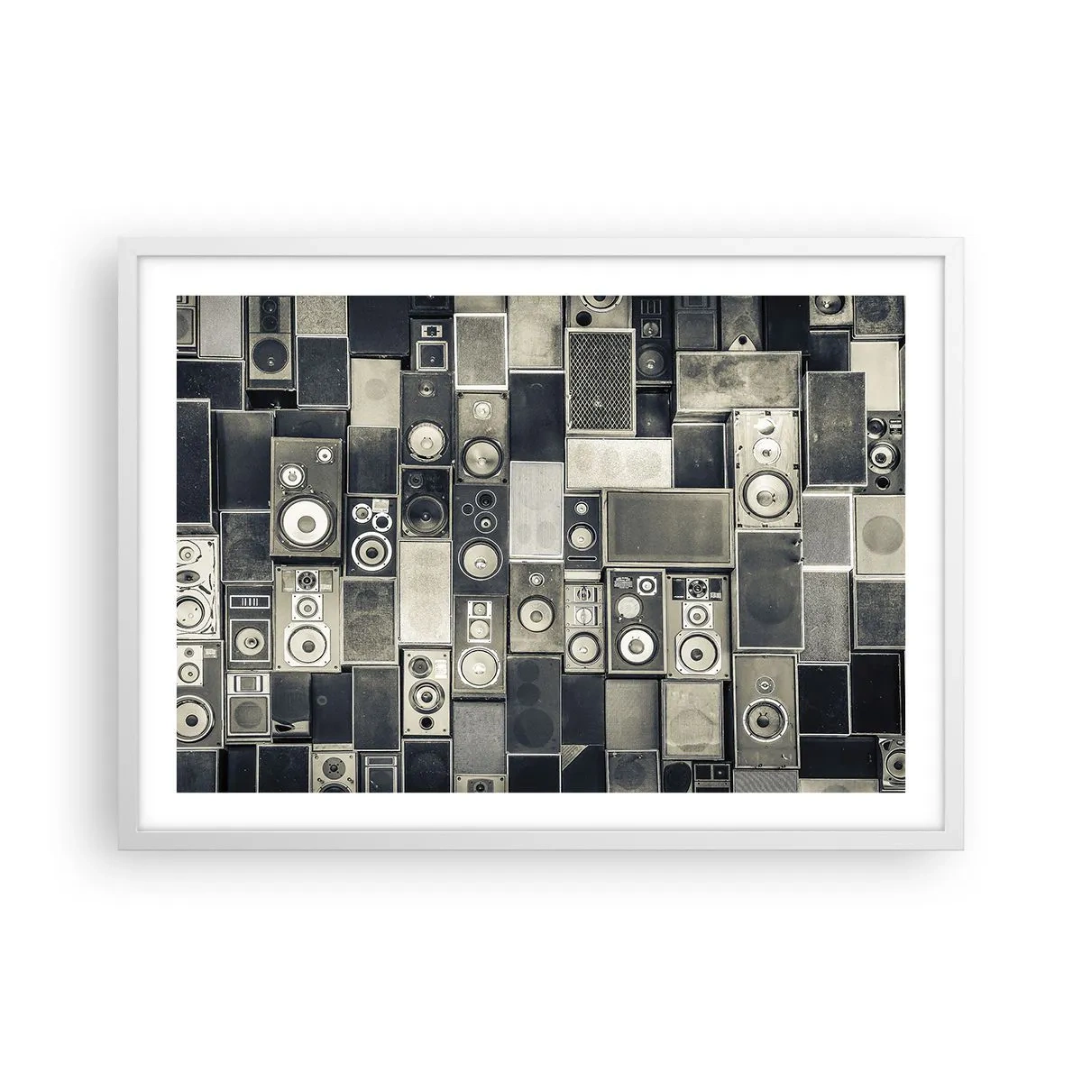 Poster in einem weißen Rahmen - Und es ist alles in Ordnung - 70x50 cm