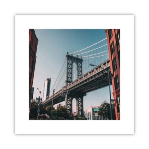 Poster - Über den Wellen der Stadt - 30x30 cm