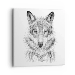 Bild auf Leinwand - Leinwandbild - Ein geborener Anführer - 30x30 cm