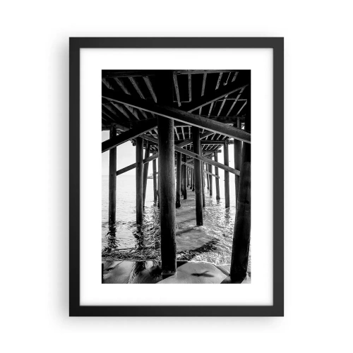 Poster in einem schwarzem Rahmen - Strandversteck - 30x40 cm