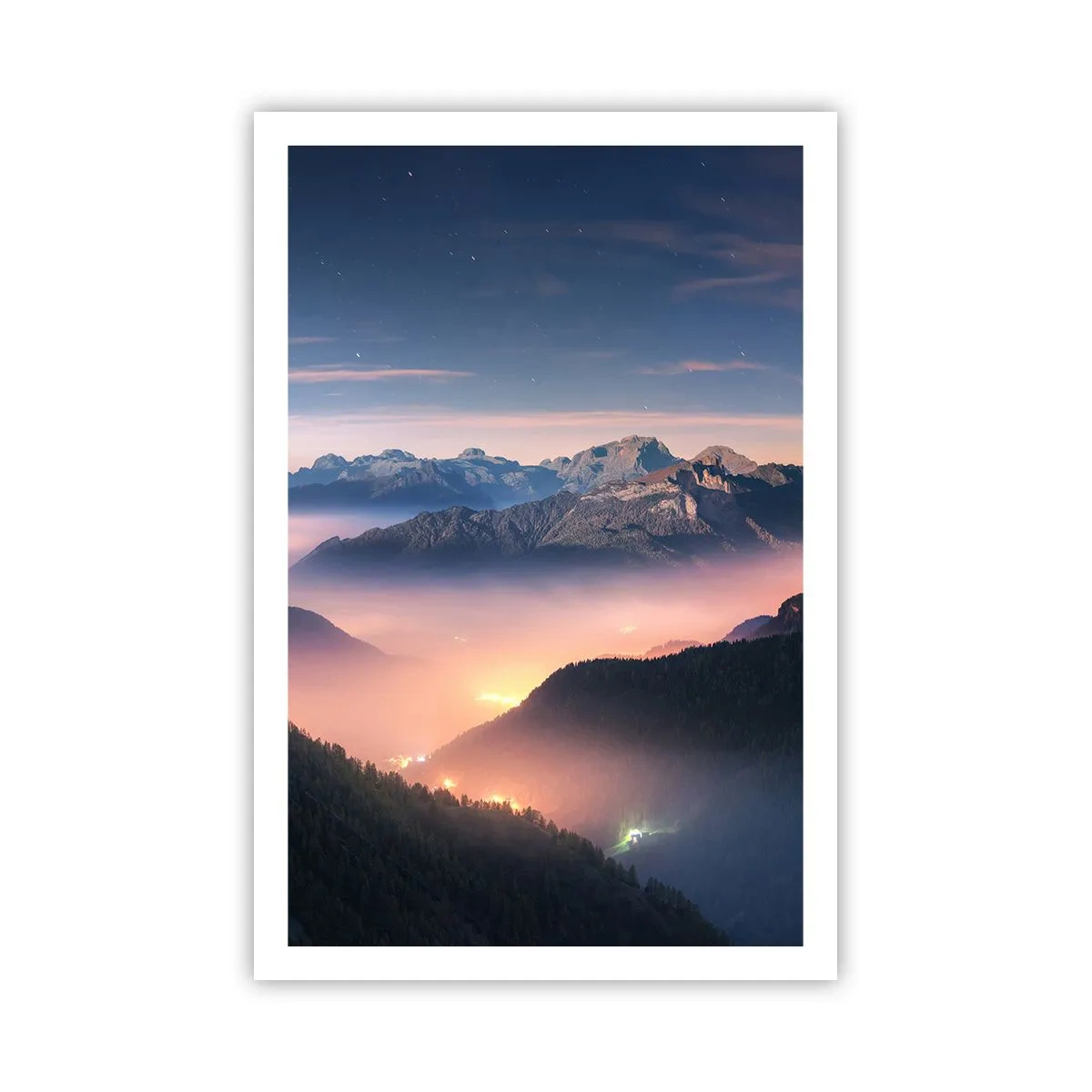 Poster - Licht in den Tälern - 61x91 cm