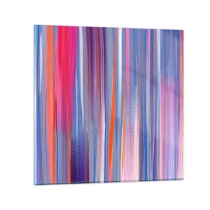 Glasbild - Bild auf glas - Aufstieg zum Regenbogen - 70x70 cm