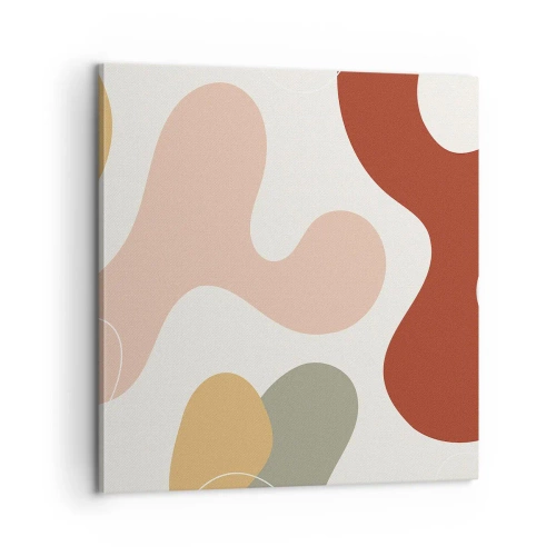 Bild auf Leinwand - Leinwandbild - Kringel oder Schnörkel? - 60x60 cm