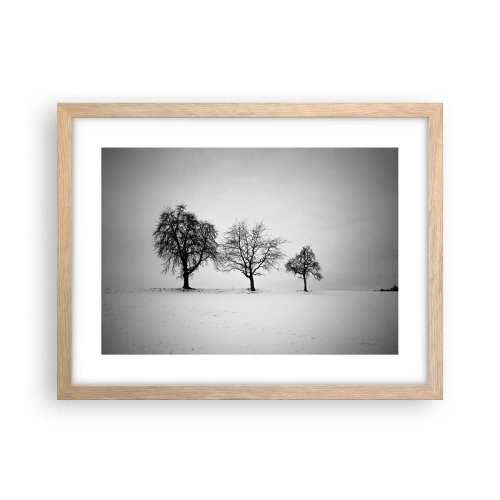 Poster in einem Rahmen aus heller Eiche - Wovon träumen sie? - 40x30 cm