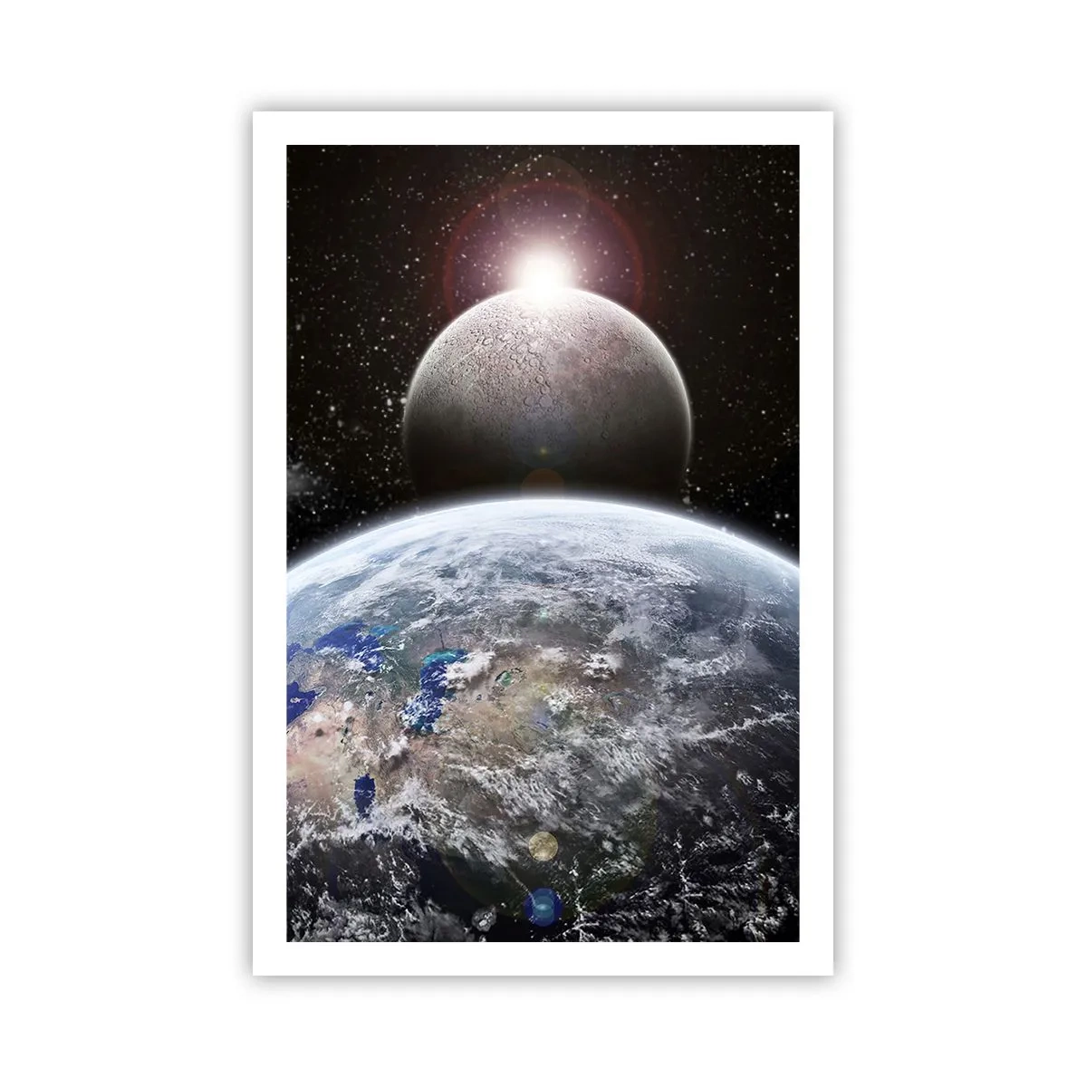Poster - Weltraumlandschaft - Sonnenaufgang - 61x91 cm