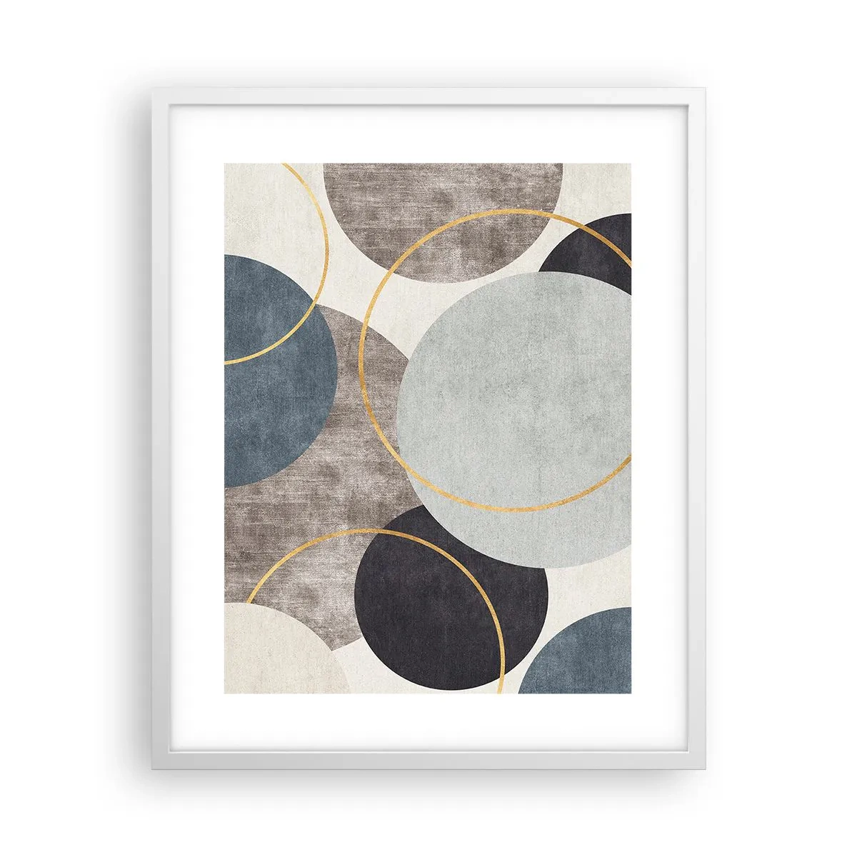 Poster in einem weißen Rahmen - Rad für Rad - 40x50 cm