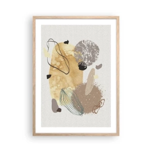 Poster in einem Rahmen aus heller Eiche - Angewandte Plumkologie - 50x70 cm