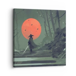 Bild auf Leinwand - Leinwandbild - Krieger des Roten Mondes - 30x30 cm