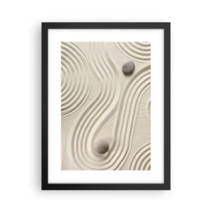 Poster in einem schwarzem Rahmen - Ein Hauch von Wärme - 30x40 cm