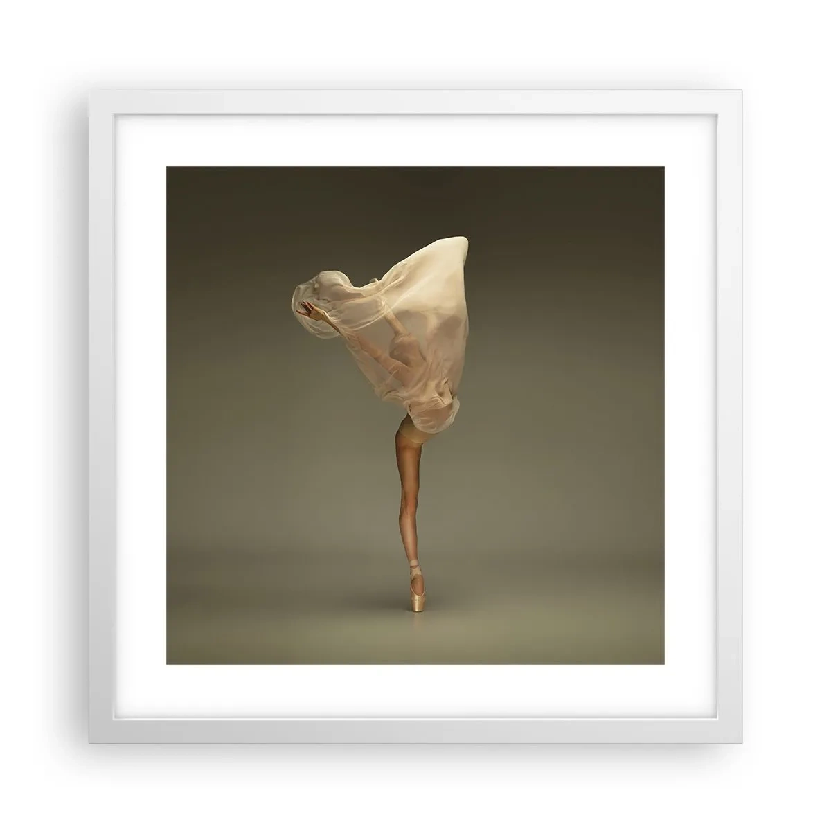 Poster in einem weißen Rahmen - Es wird bald auffliegen - 40x40 cm