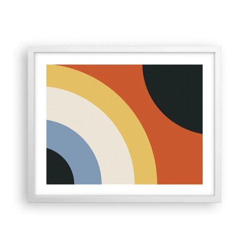 Poster in einem weißen Rahmen - Zu mir selbst - 50x40 cm