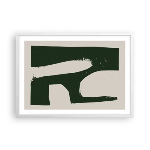 Poster in einem weißen Rahmen - Weiße Buchten - 70x50 cm