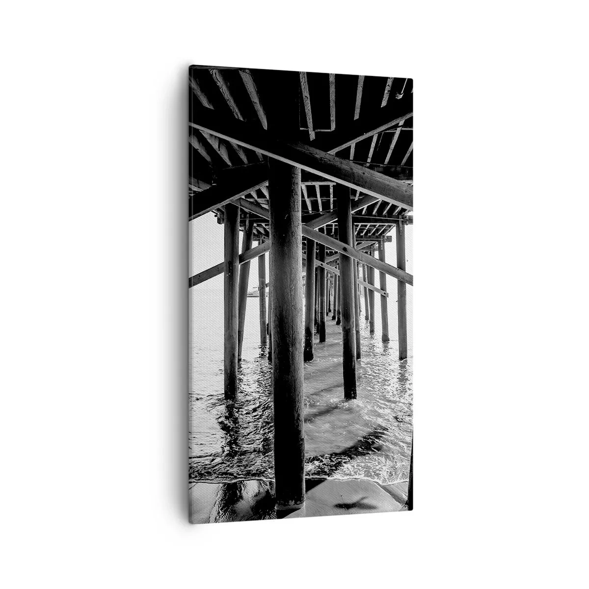 Bild auf Leinwand - Leinwandbild - Strandversteck - 55x100 cm