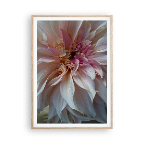 Poster in einem Rahmen aus heller Eiche - Blühende Frische - 70x100 cm