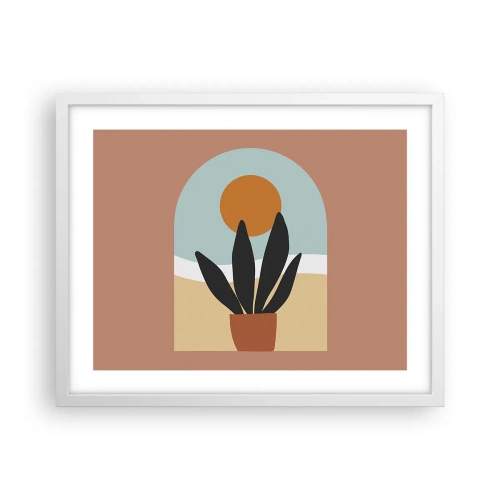 Poster in einem weißen Rahmen - Kleine Freuden - 50x40 cm