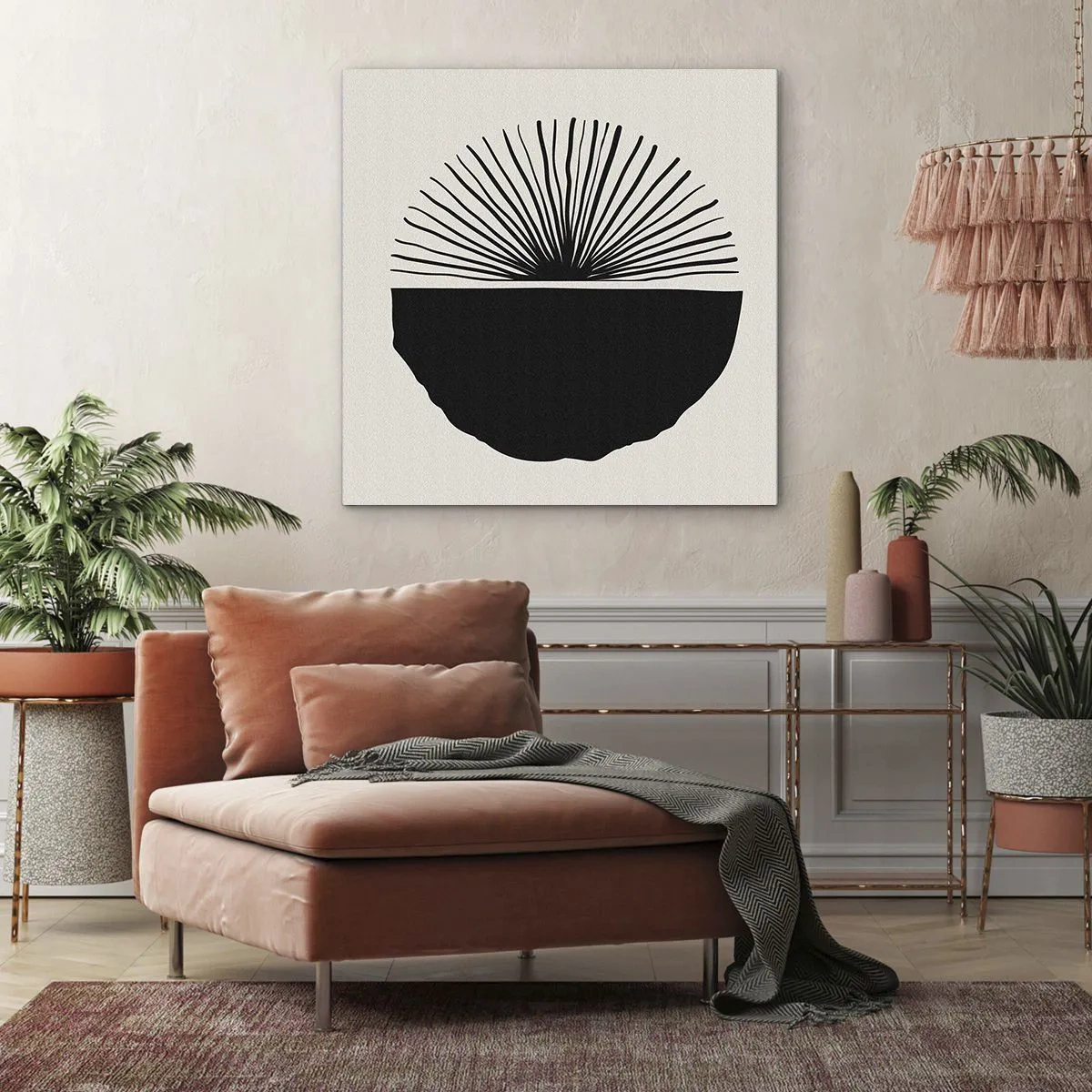 Bild auf Leinwand - Leinwandbild - Eine Reihe von Möglichkeiten - 70x70 cm