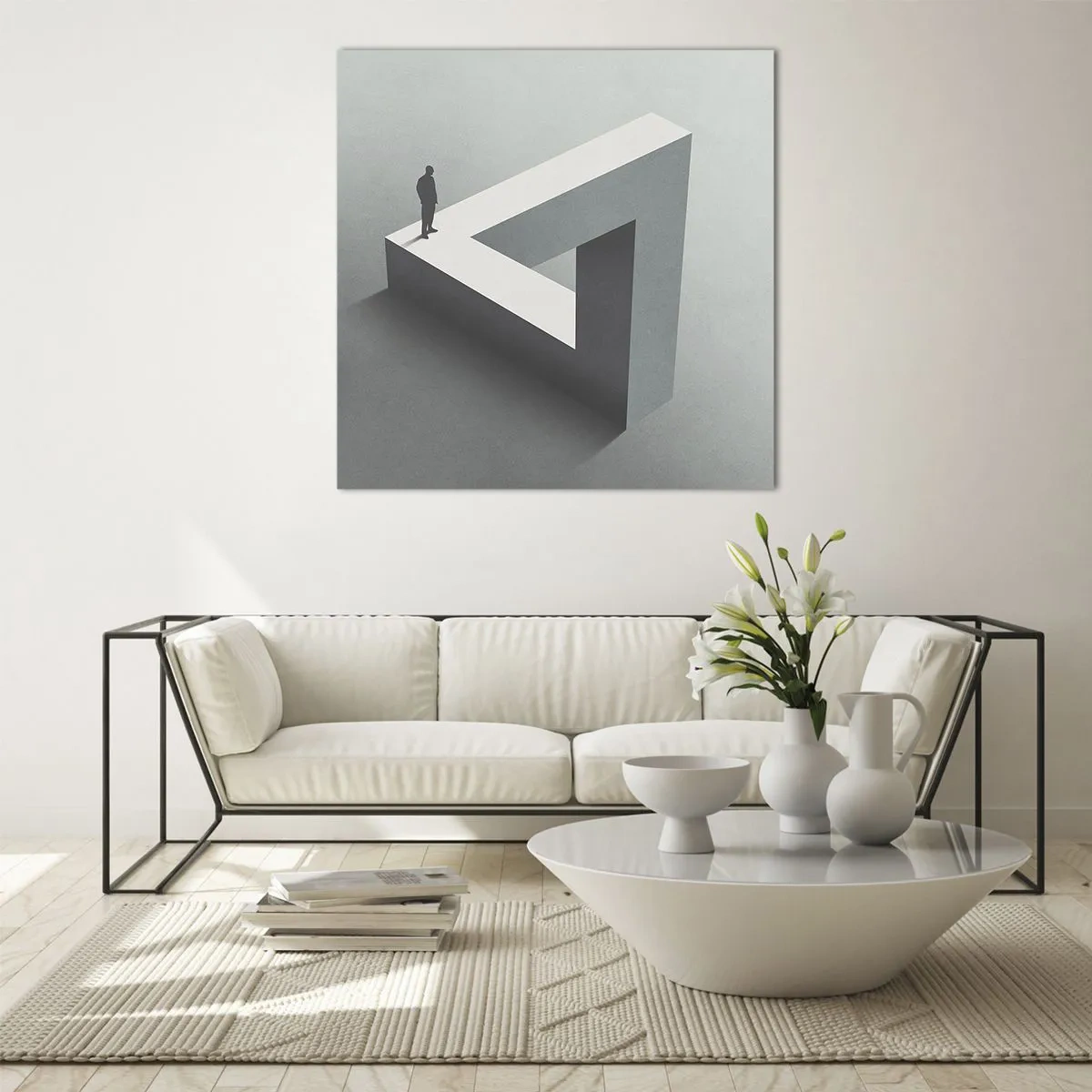 Glasbild - Bild auf glas - Es ist also doch möglich - 30x30 cm