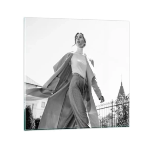 Glasbild - Bild auf glas - Gehst du mit mir? - 30x30 cm