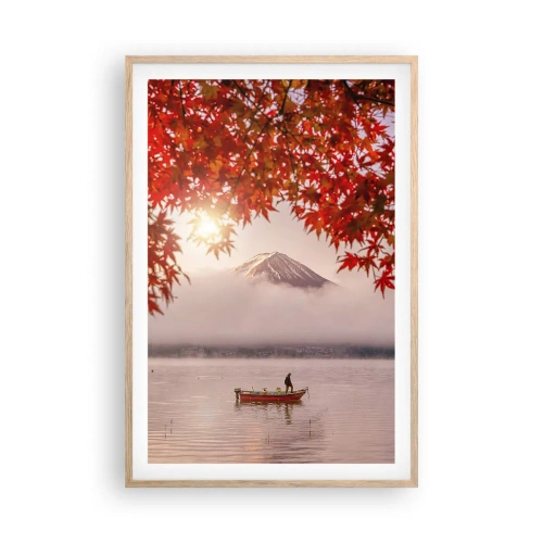 Poster in einem Rahmen aus heller Eiche - Im japanischen Klima - 61x91 cm