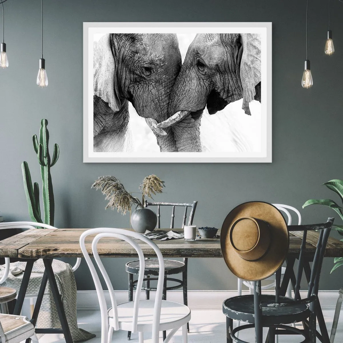 Poster in einem weißen Rahmen - Herzliches Geständnis - 40x30 cm