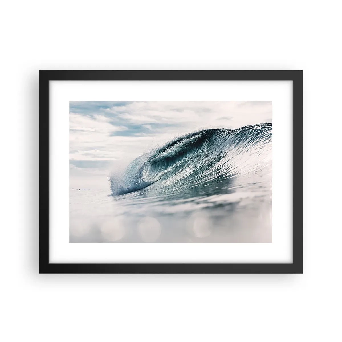 Poster in einem schwarzem Rahmen - Wasserspitze - 40x30 cm