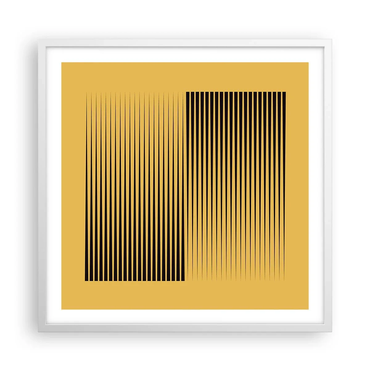 Poster in einem weißen Rahmen - Quadratur der Gegensätze - 60x60 cm