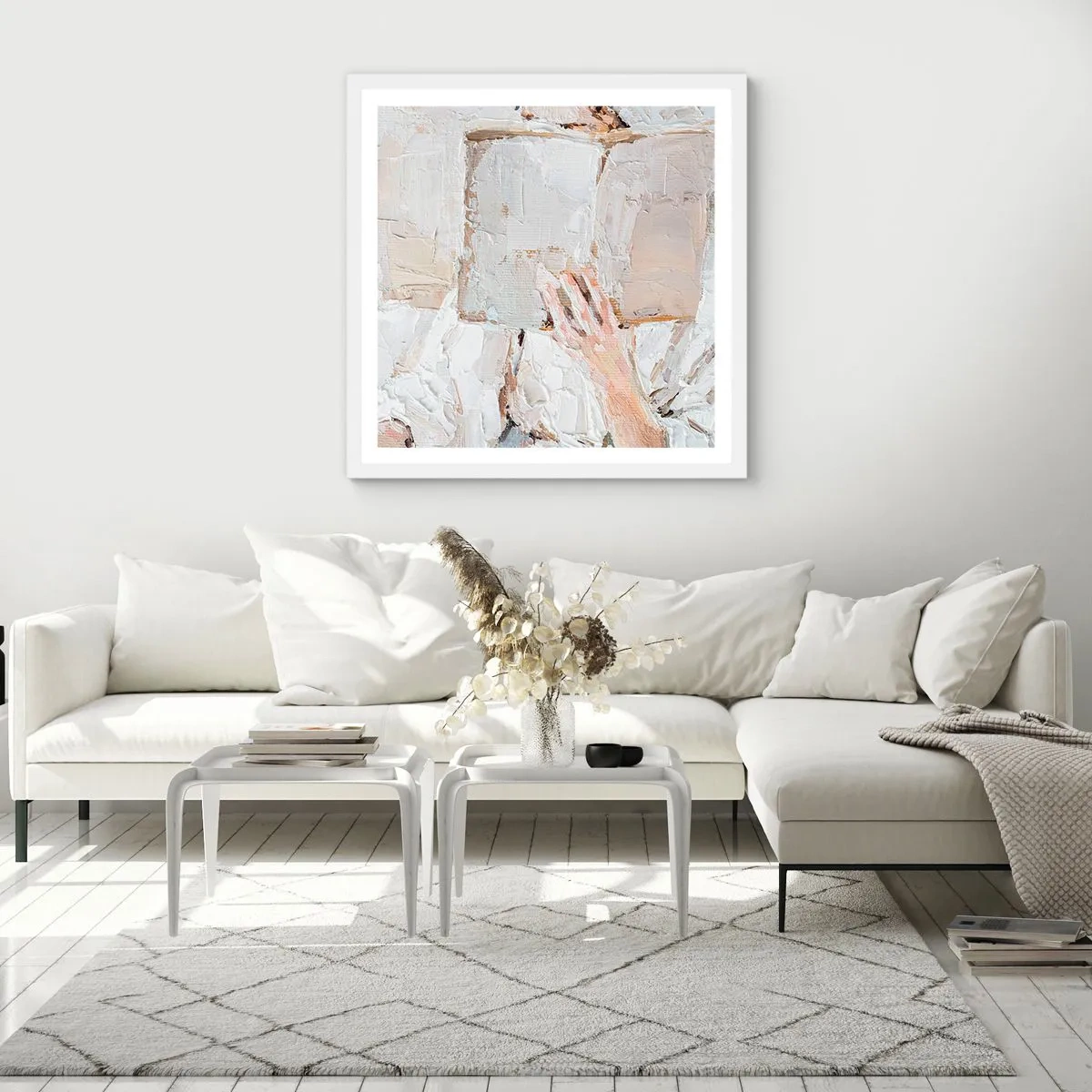 Poster in einem weißen Rahmen - In einer anderen Welt - 50x50 cm