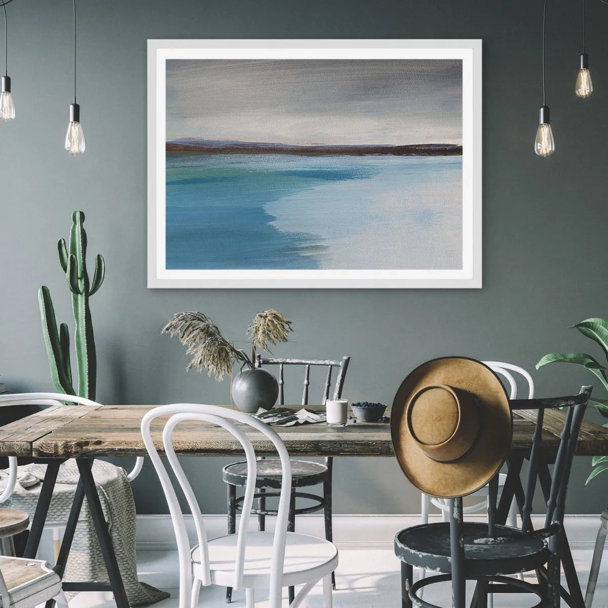 Poster in einem weißen Rahmen - Horizontale Landschaft - 100x70 cm
