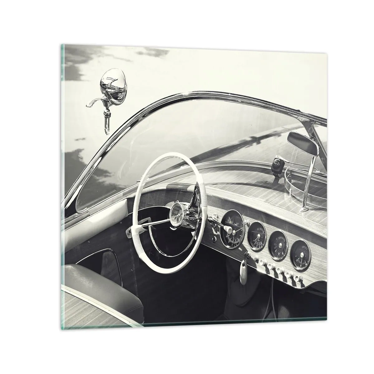 Glasbild - Bild auf glas - Wetter für die Reichen - 60x60 cm