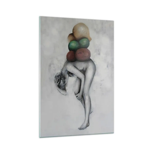 Glasbild - Bild auf glas - Last des Lebens - 70x100 cm