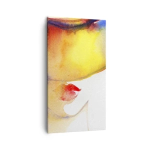 Bild auf Leinwand - Leinwandbild - Bildnis einer Dame - 45x80 cm