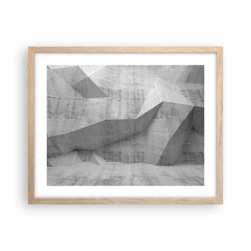 Poster in einem Rahmen aus heller Eiche - Eine echte Herausforderung - 50x40 cm