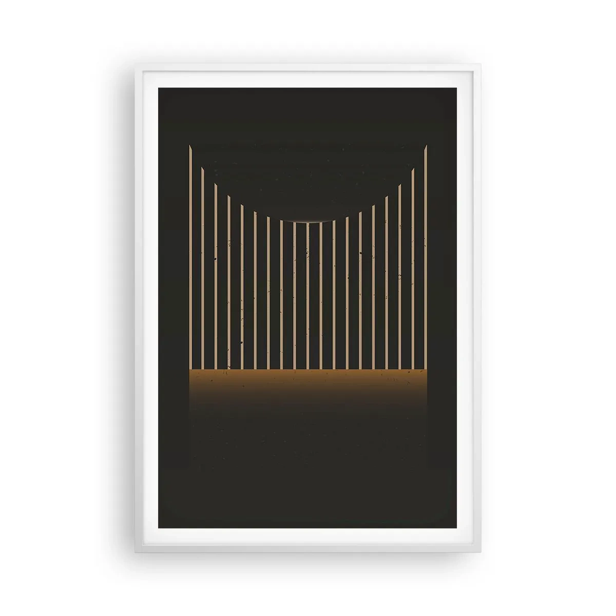 Poster in einem weißen Rahmen - Die Dunkelheit erkunden - 70x100 cm