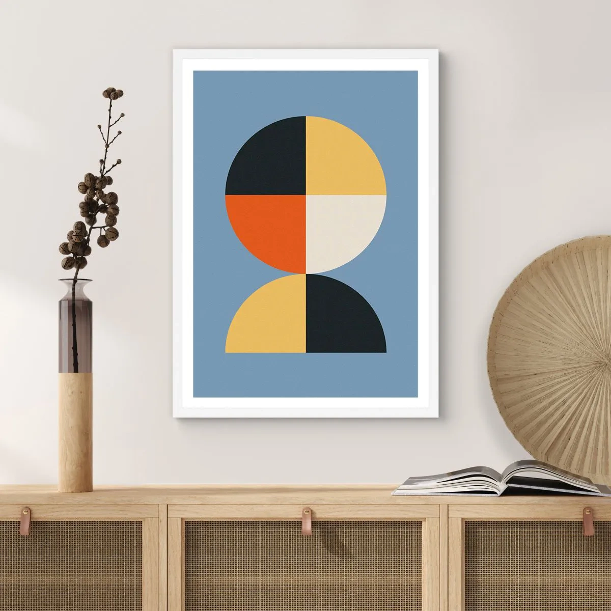 Poster in einem weißen Rahmen - Beobachte und zähle - 70x100 cm