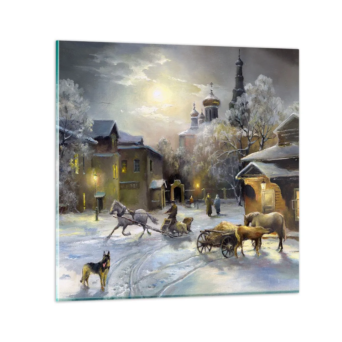 Glasbild - Bild auf glas - Die Magie des russischen Winters - 30x30 cm