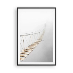 Poster in einem schwarzem Rahmen - Wohin wird es dich führen? - 61x91 cm
