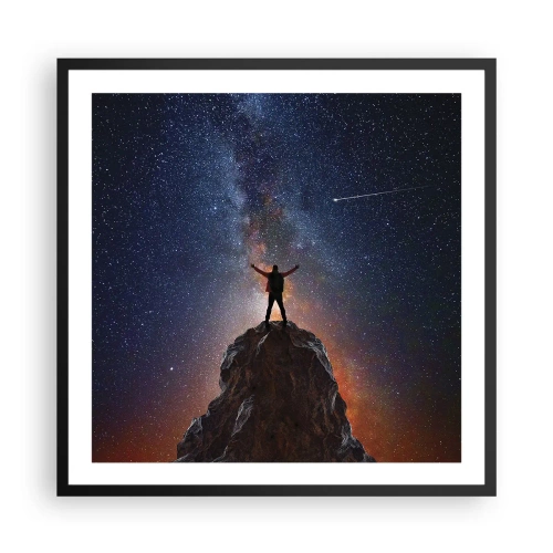 Poster in einem schwarzem Rahmen - Die Macht ist mit mir! - 60x60 cm